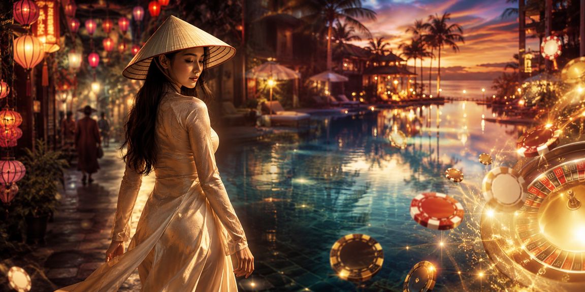 Người phụ nữ đội nón lá chơi casino trực tuyến tại Hà Nội